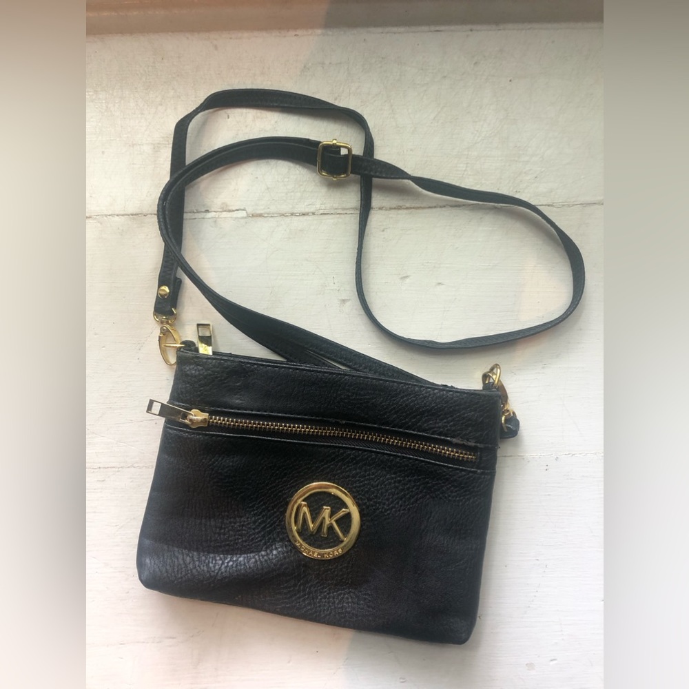 MK Black side body purse